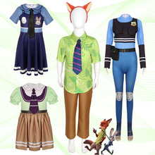 疯狂动物城万圣节朱迪兔子警官狐尼克cosplay套装电影同款服装