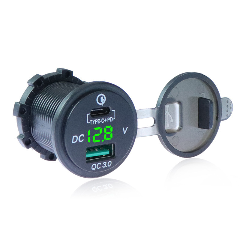 New Car Modified Pd Car Charger Laptop Type-C Car Charger Qc3.0 Mobile Phone Charger