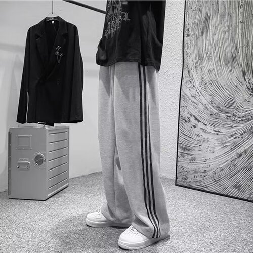 Manufacturer Direct Sale Spring and Autumn Pants for Men Casual Sweatpants Loose Plus Size Winter Fleece Versatile Straight Leg Sport Pants for Men