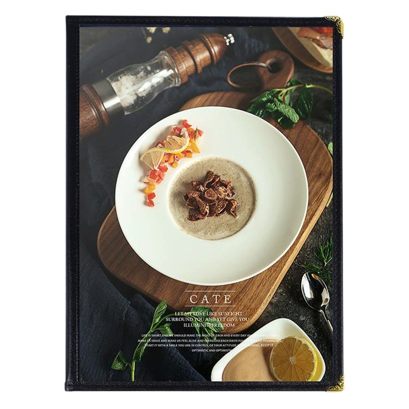 ПВХ прозрачное меню это меню A4 клип заказать это вино один защитный чехол DIY персонализированное меню производства