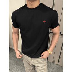 スーパーマン ケイ GTAL アメリカン ポニー刺繍半袖 3 針ソロナクール通気性 Tシャツラウンドネックアウトドア休暇