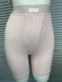 Light pink [flat angle modal ribbed shorts] - high-waisted version