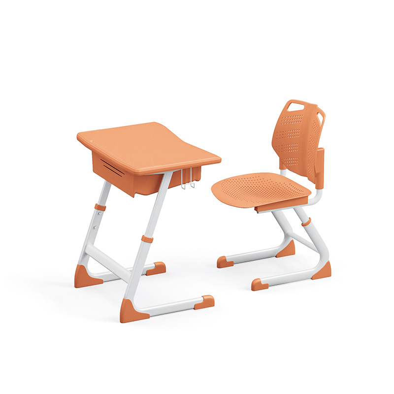 Mesa y silla individual para estudiantes (primaria/secundaria), altura ajustable con tubo, fabricante para escuelas o centros de tutoría image 20