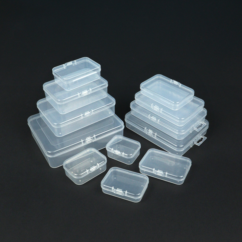 透明塑料包装盒五金工具样品展示盒零件配件包装盒整理卡片收纳盒