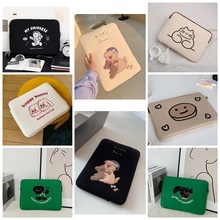 日韩跨境批发电脑内胆包可爱卡通刺绣笔记本保护套14寸收纳包13.3