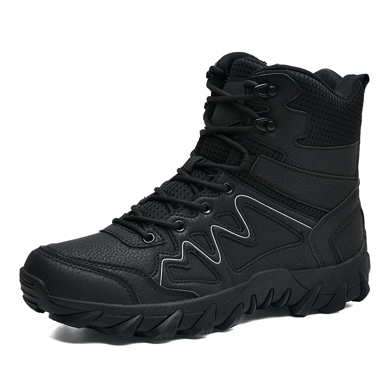 Botas tácticas de senderismo transfronterizas grandes al aire libre entrenamiento de campo entrenamiento militar botas de montaña botas de hombre botas de algodón