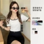修身夏季撞色显瘦t恤