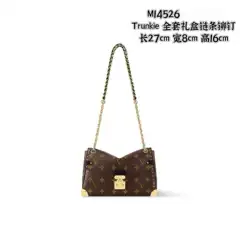 Women's Chain Shoulder Bag Trunkie M14526 with Studs, Fashionable & Versatile Drop Shipping