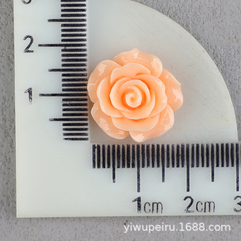 バラの花の樹脂の部品の髪飾りのbbクリップの材料のDIYクリームの携帯のケースの穴の靴のDIYの花