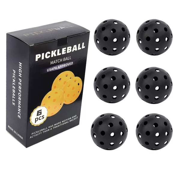 Hard peak ball 40-hole hole ball 74mm rotational plastic injection luminous ball Pickleball new color box packaging