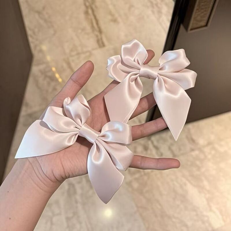 Cute and Sweet Girly Elegant Ins Campus Fresh Niche Bow Pink Cherry Blossom New Hair Accessories Headdress