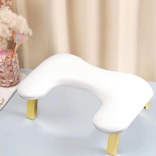 Cross-border butterfly nail art hand pillow detachable height free adjustment PU two-hand nail art hand pillow hand pillow nail art