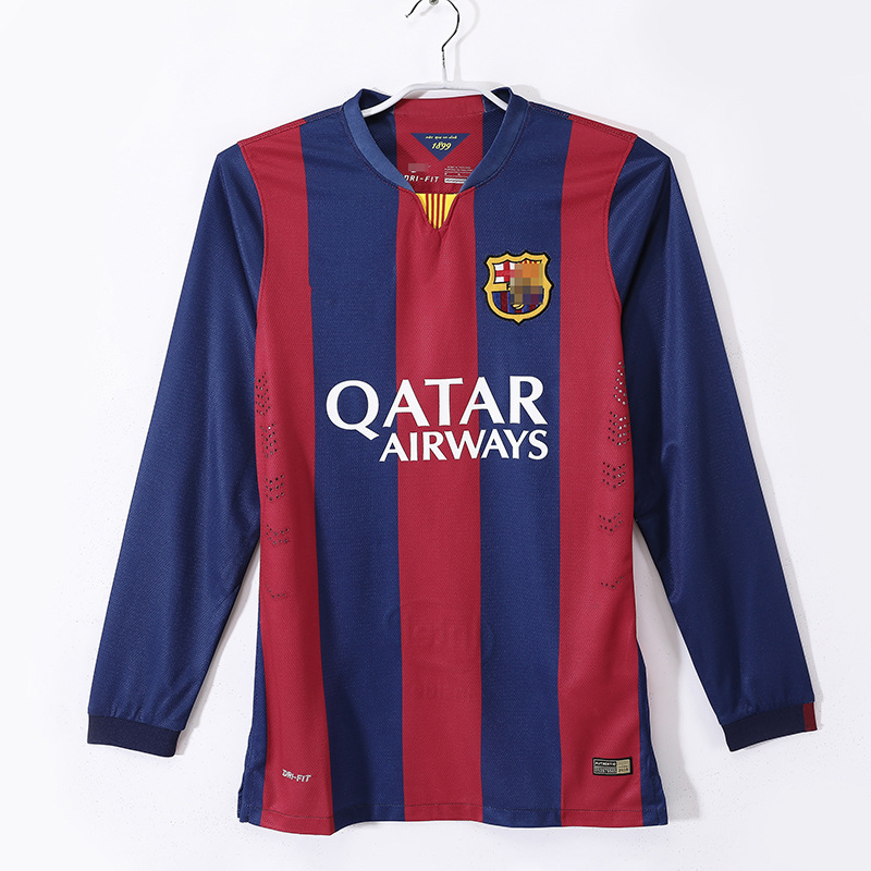 1415 バルセロナ レトロ ジャージ 10 グッド メッシ 11 ネイマール 0809 バルセロナ 長袖パンツ サッカー ユニフォーム|undefined