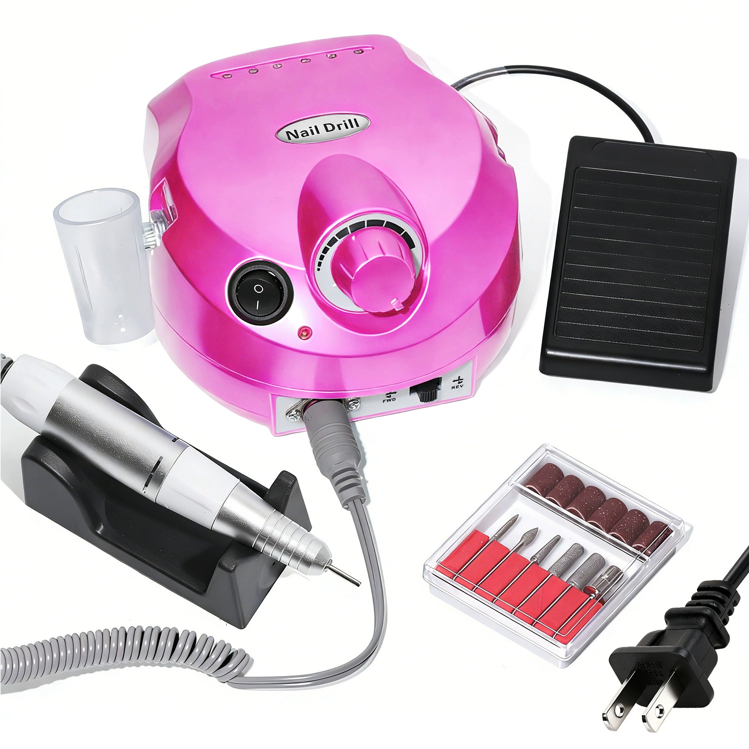 Electric Nail Drill Machine, multi-model sanding/milling kit, USB portable, 0.6 kg