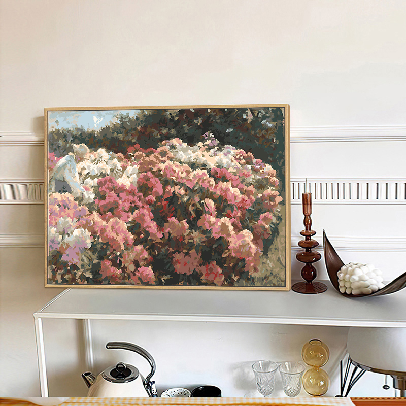 JUD5欧式名画DIY手工绘数字油彩画现代美式客厅卧室印象派风景装