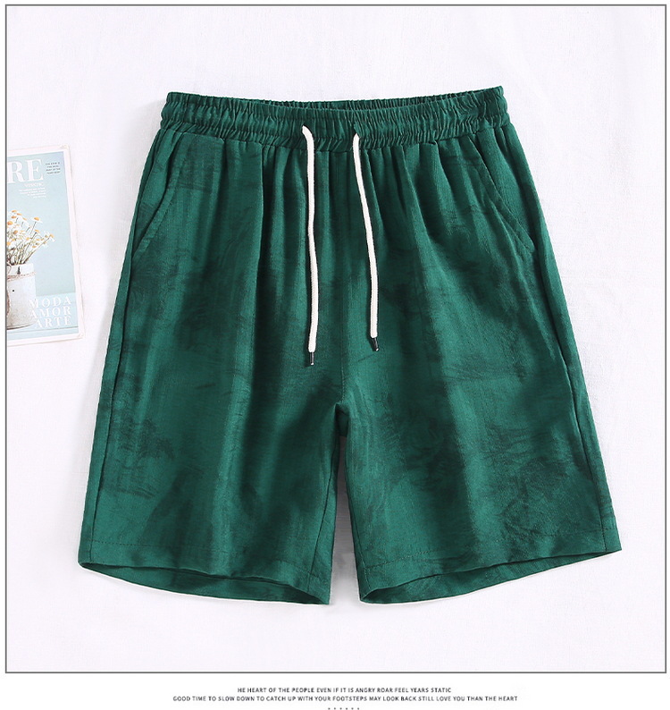 Herrars strandshorts i linneblandning lätta och andas_voghion.com