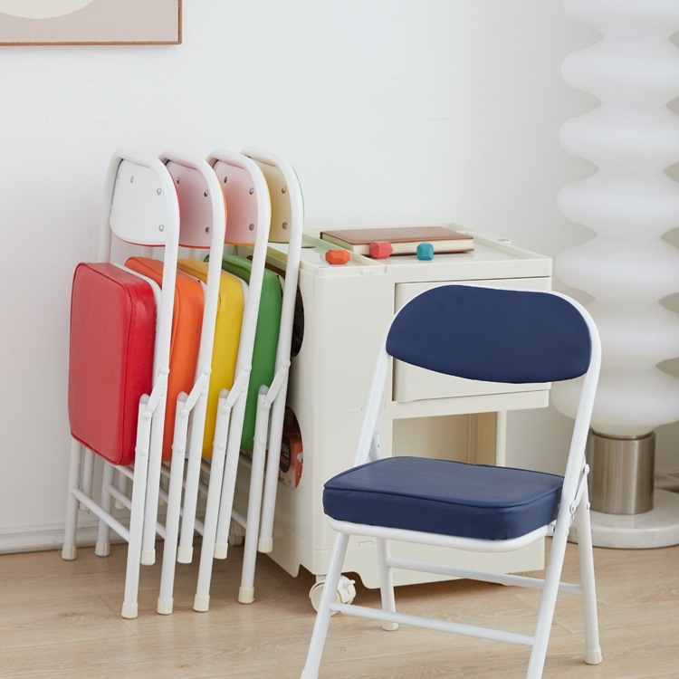 Folding Chair Children's Chair Primary School Student Home Learning Back Chair Desk Baby Stool Chair Dining Seat Stool