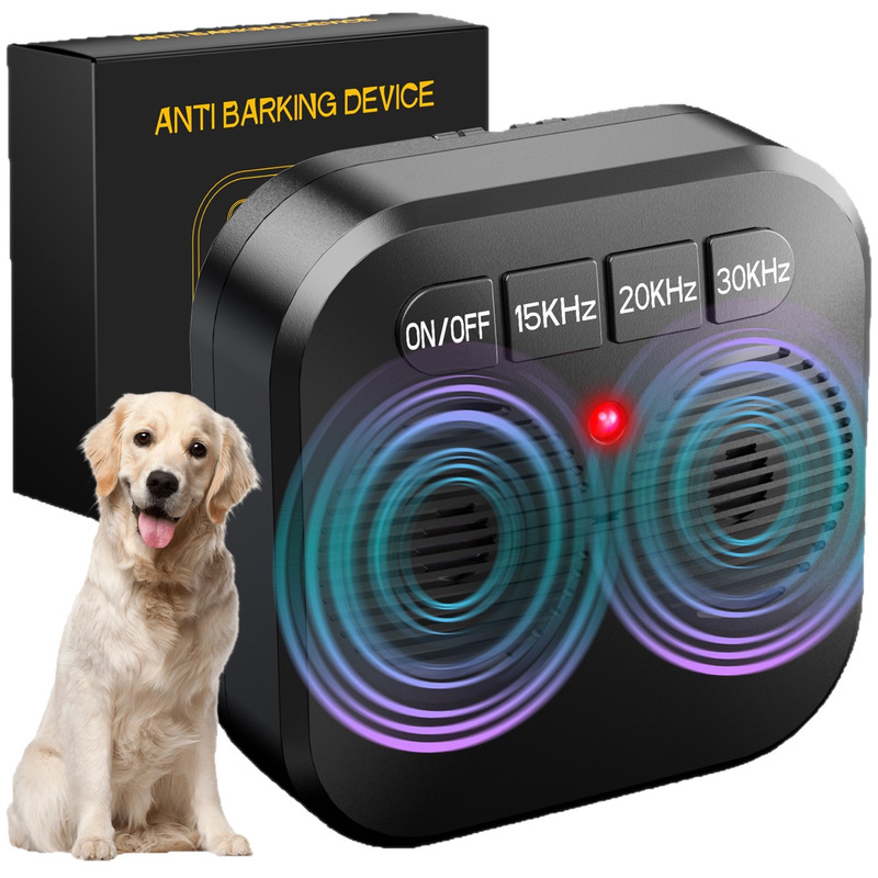 新款超声波止吠器 室内户外驱狗器 双超声波头|undefined