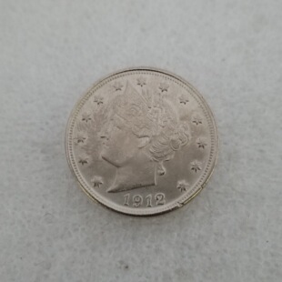Antique Crafts American Commemorative Coins 1912V Nickel Coins - S Version Silver Dollar Silver Round Export Collection