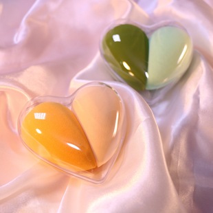 Love Box Set, Beauty Egg, Non-Eating Powder, Oblique Cut Surface, Super Soft and Delicate Makeup Egg Box Set, Foundation Sponge Makeup Egg
