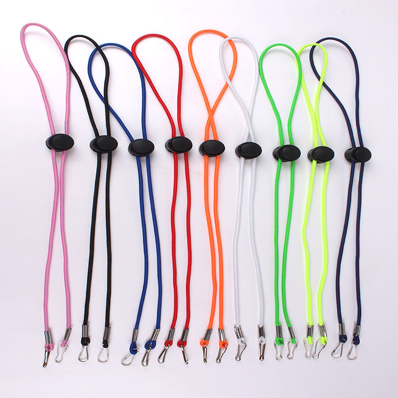 Spot wholesale heating mask lanyard children adult hat windproof adjustment rope ear rubber band elastic rope