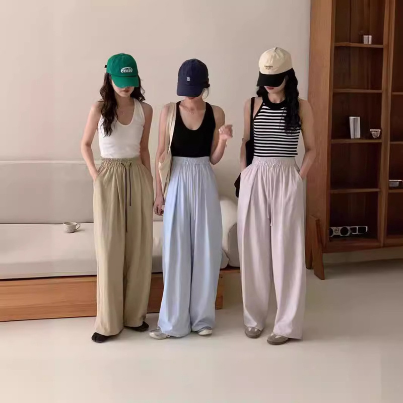 Nipple Paper Pants for Women's Petite Body-Slimming Wide-Leg Yamamoto Pants Cream Mousse Pants Acetic Acid Air Pants Nipple Paper Pants for Women's Petite Body-Slimming Wide-Leg Yamamoto Pants Cream Mousse Pants Acetic Acid Air Pants