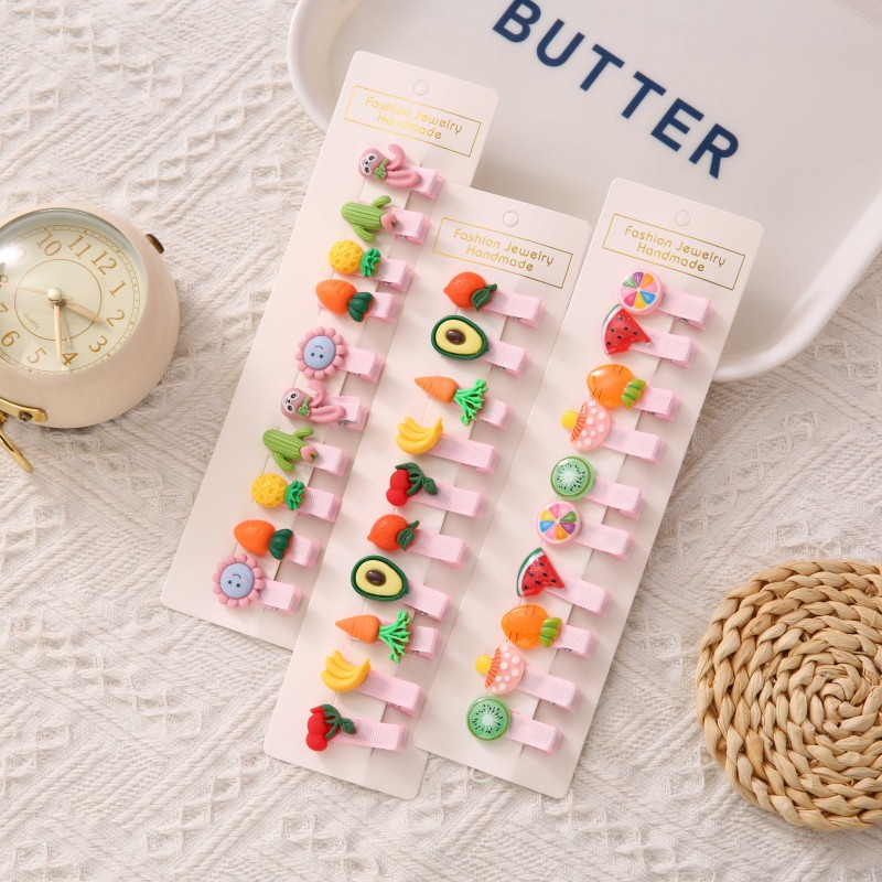 Las pinzas para el cabello de los niños no lastiman el pelo del bebé flequillos pequeños accesorios para el cabello del bebé Princesa Tarjeta de pelo femenino lindo tocado