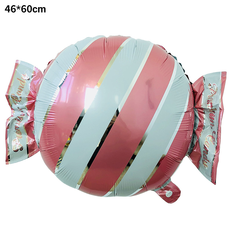 18 pulgadas dulces molino de viento globo de película de aluminio fiestas de cumpleaños de niños molino de viento diseño de globo al por mayor