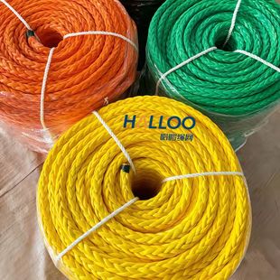 Manufacturer Customized Wear-Resistant and Tensile-Resistant Lada Lima 12-Strand Rubber-Coated High Molecular Weight Polyethylene Marine Rope Mooring Rope