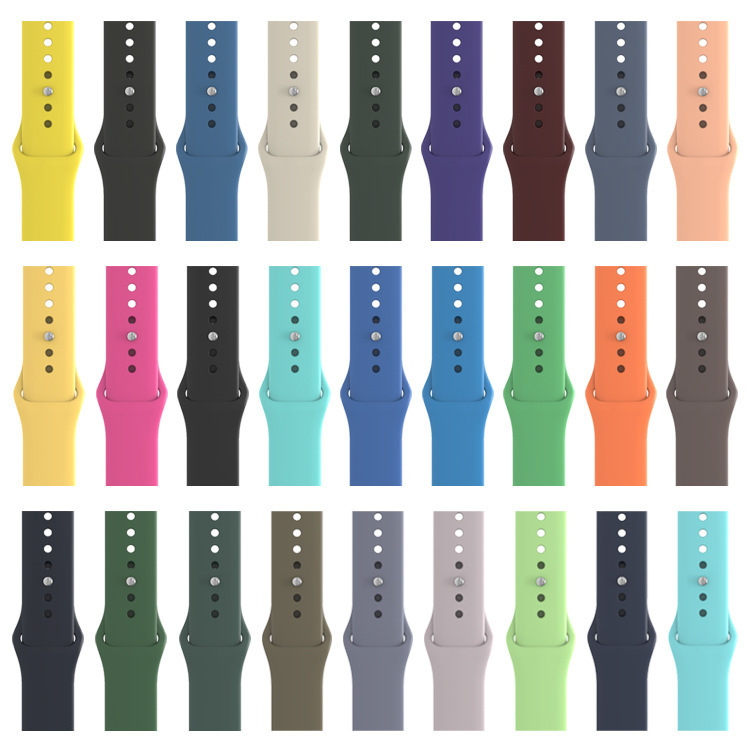 Suitable for iWatch Classic Single-Color Silicone Sports Strap S11 Smart Apple Watch Strap