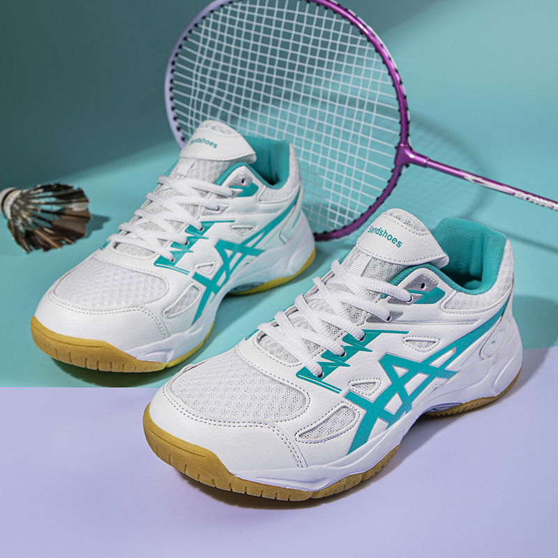 New Badminton Shoes for Men, Professional Competition Tennis Shoes, Breathable, Wear-Resistant, Non-Slip Tendon Sole Volleyball Shoes for Women