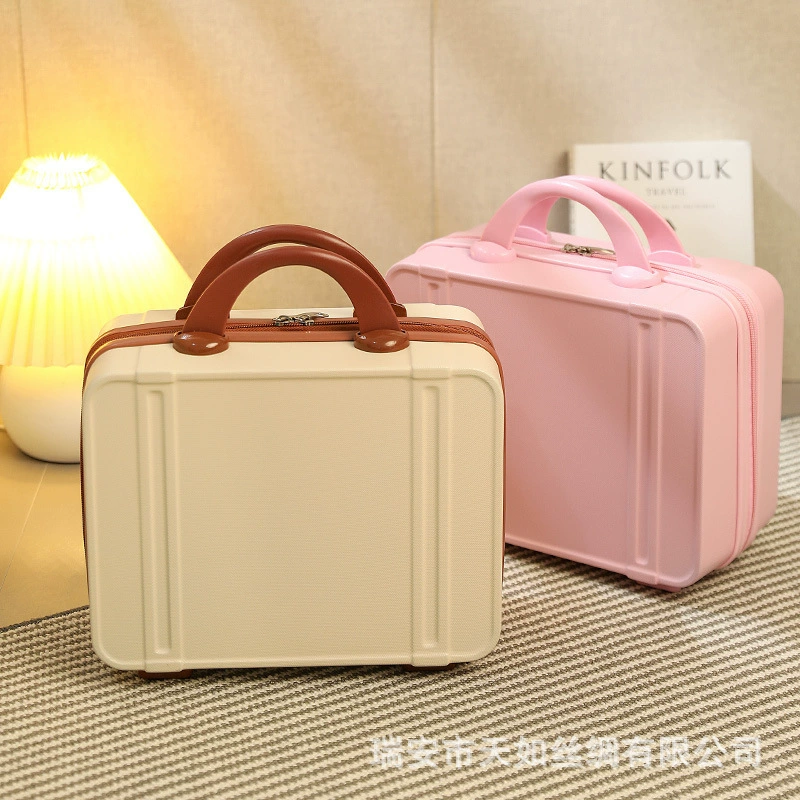 Чемодан для женщин, косметичка, коробка для хранения, маленькая мини-косметичка, свадебный дорожный чемодан, подарок, легкий вес