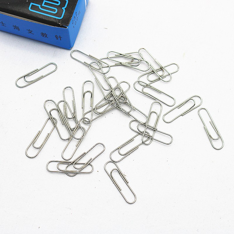 5大盒包邮士海牌金属回形针士海镀镍回形针 3号回形针 曲别针