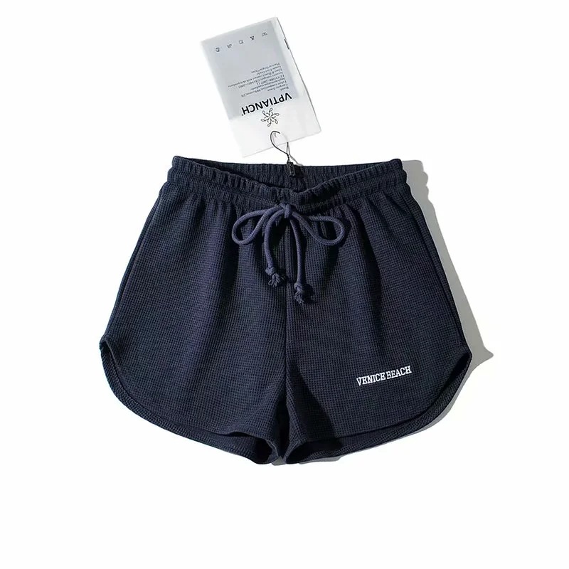 Elastic Waist Drawstring Sports Shorts NSHS61785