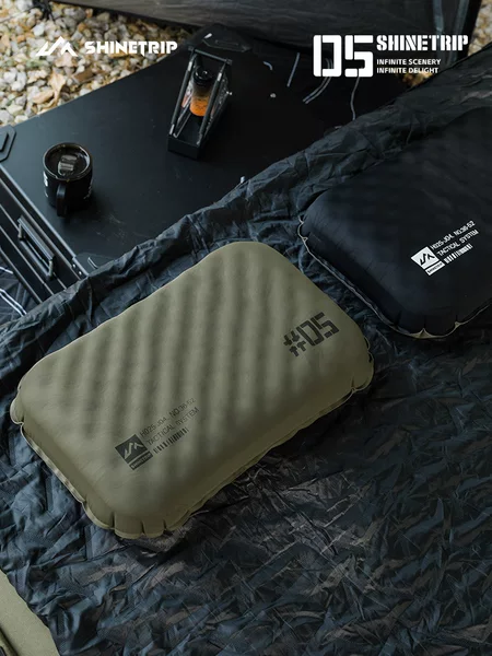 Shanqu's New 05 Series Sponge Inflatable Two-In-One Lightweight Inflatable Pillow Ultra-Small Storage Portable Comfortable Pillow
