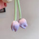 Children's Flower Large Intestine Hair Ring Little Girl's Back of Head Ball Head Low Ponytail Headwear Girls Princess High-grade Hair Accessories
