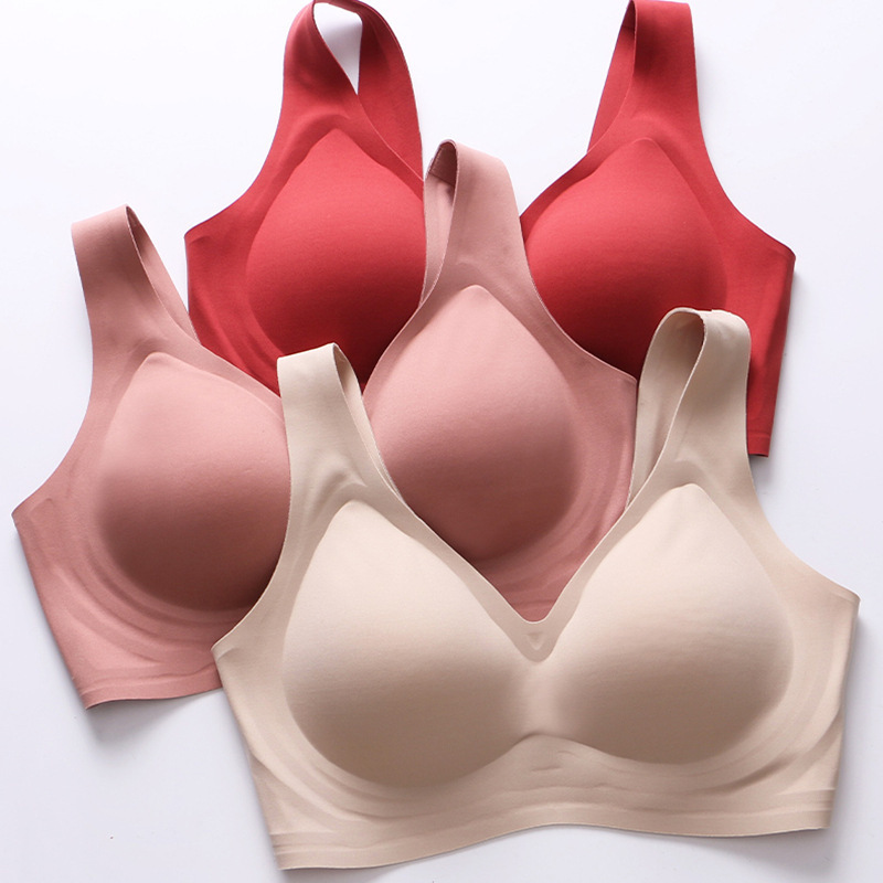 Seamless Bra, Wire-Free One-Piece Underwear for Women, Push-Up Nude Jelly Soft Support Adjustable Sports Dress Seamless Bra, Wire-Free One-Piece Underwear for Women, Push-Up Nude Jelly Soft Support Adjustable Sports Dress