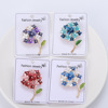 Sophisticated universal brooch, high-end clothing, accessory, Korean style, flowered, bright catchy style, wholesale