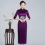 改良妈妈婚宴气质旗袍