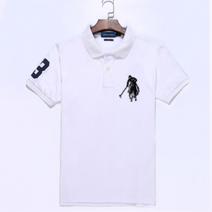 Short sleeve T-shirt, polo, with embroidery