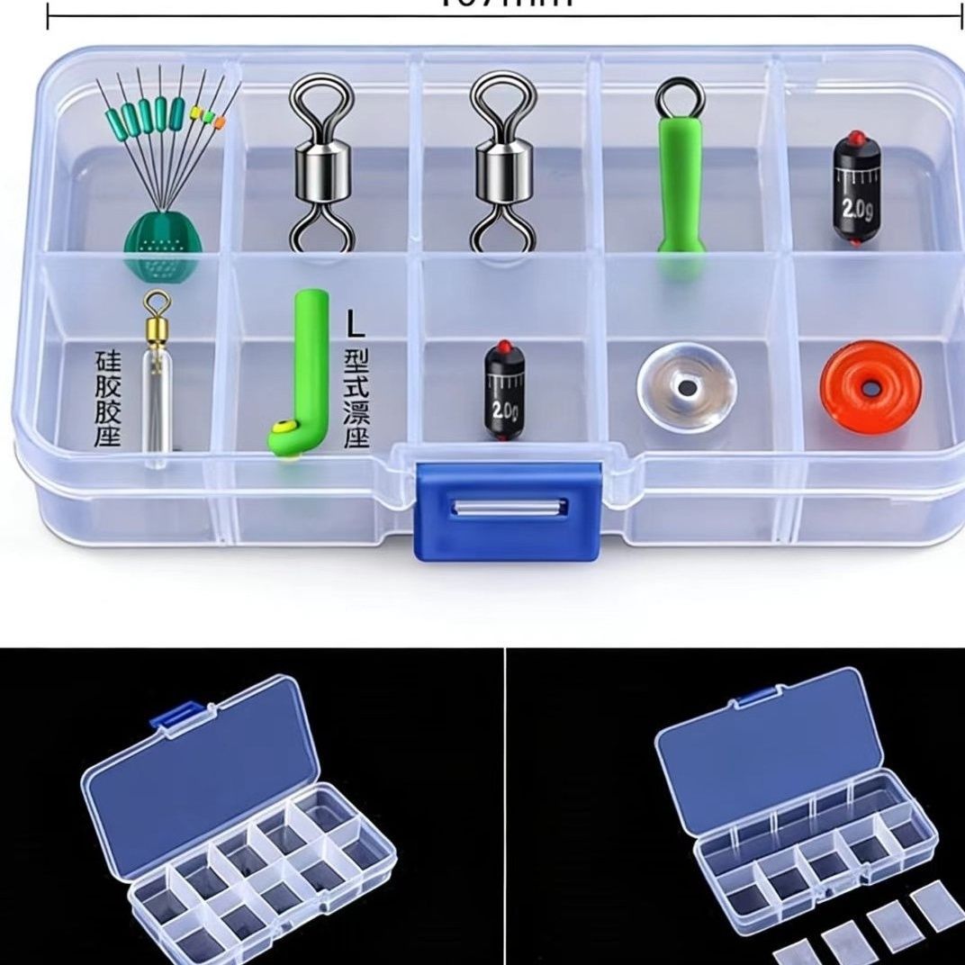 Ice Fishing Space Bean Set, Complete Set of Sliding Float Bases, Graduated Lead Cotton Beans, Special Small Accessories for Winter Fishing and Raft Fishing Rigs