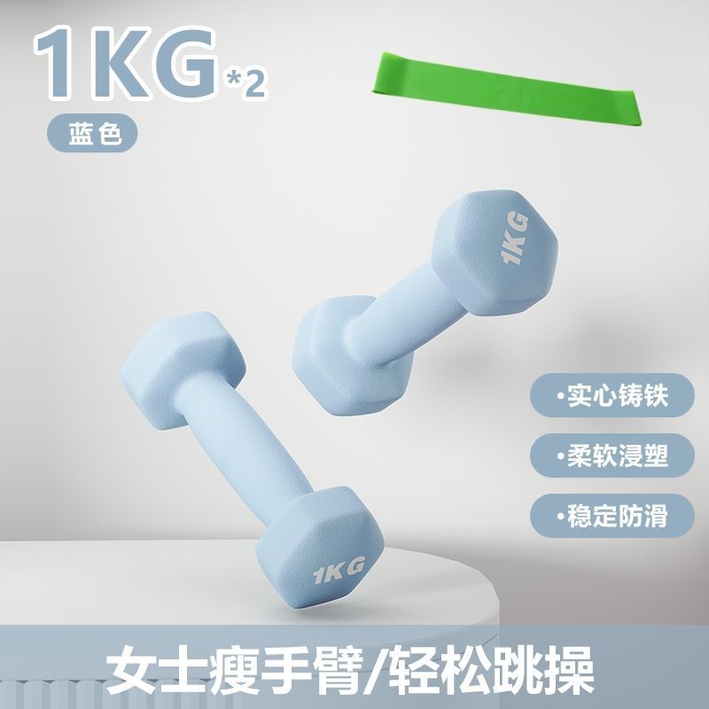 小哑铃 女士一对2kg健身运动减肥器材家用男学生瘦臂瑜伽练胸亚铃|undefined