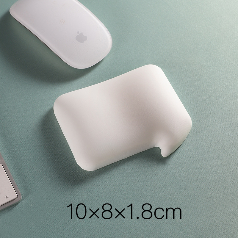 흰색 PU 실리콘 손목 패드