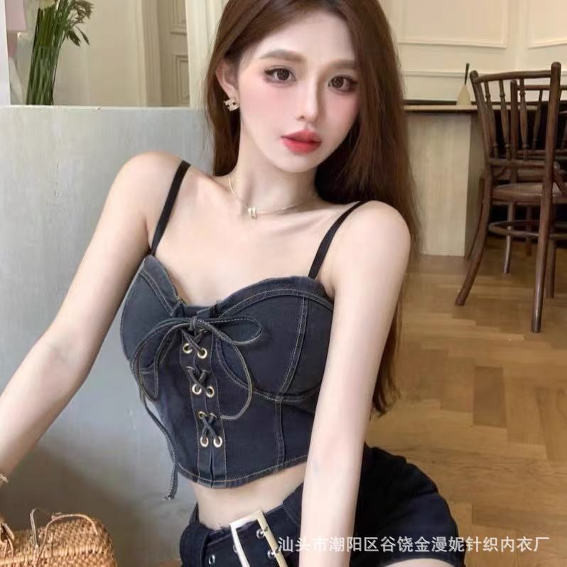 Vaquero chaleco de cinturón de mujer correa de cor