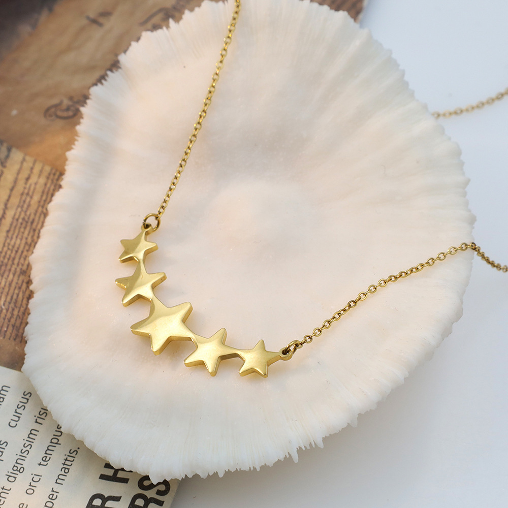 Pentagram Pendant Stainless Steel Necklace