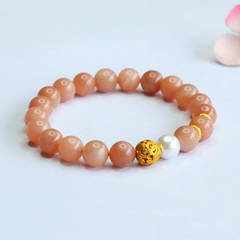 眷钰 Organic crystal bracelet natural stone solar-powered, moonstone
