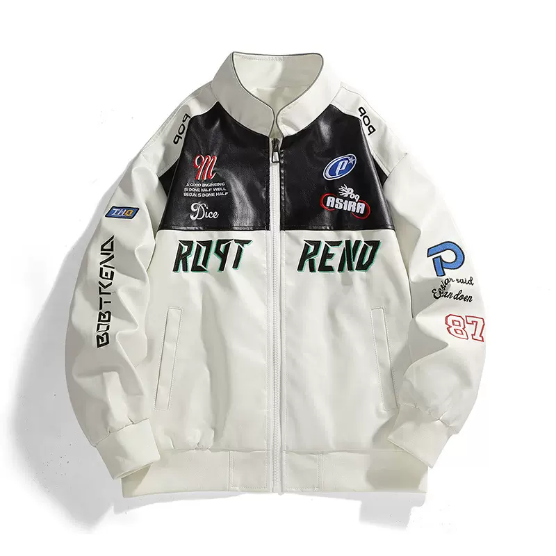 美式PU皮衣男款男士外套春秋季新款立领机车服百搭潮流爆款夹克男