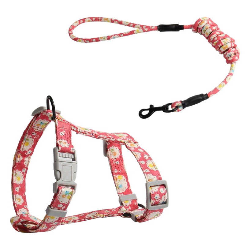 Directo de fábrica correa para mascotas gato correa para el pecho estilo japonés ajustable anti-rotura gato Correa al por mayor