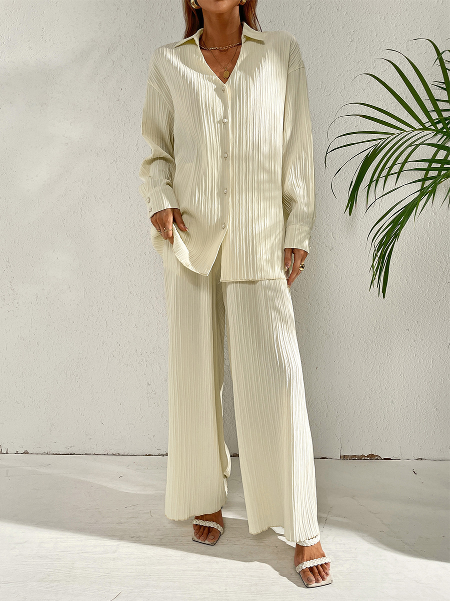 546g Weight Long Sleeve Sleeve Length 4-Way Stretch Fabric, Cotton Silk, Polyester Fabric Type Pant Co-ord Set Sets Type 2 Piece Set Quantity Daily Occasion Breathable Function Regular Fit Fit Type Solid Color Pattern Spring, Autumn Season Women'S Gender Patchwork Design Fashion Style Daily Women'S Fashion Solid Color 4-Way Stretch Fabric Cotton Silk Polyester Patchwork Pant Co-ord Set Pants Sets 5