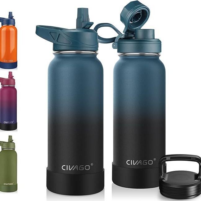 Botella de agua fría con aislamiento térmico de doble capa, bicicleta de montaña por carretera, ciclismo al aire libre, prensa deportiva, taza extruida